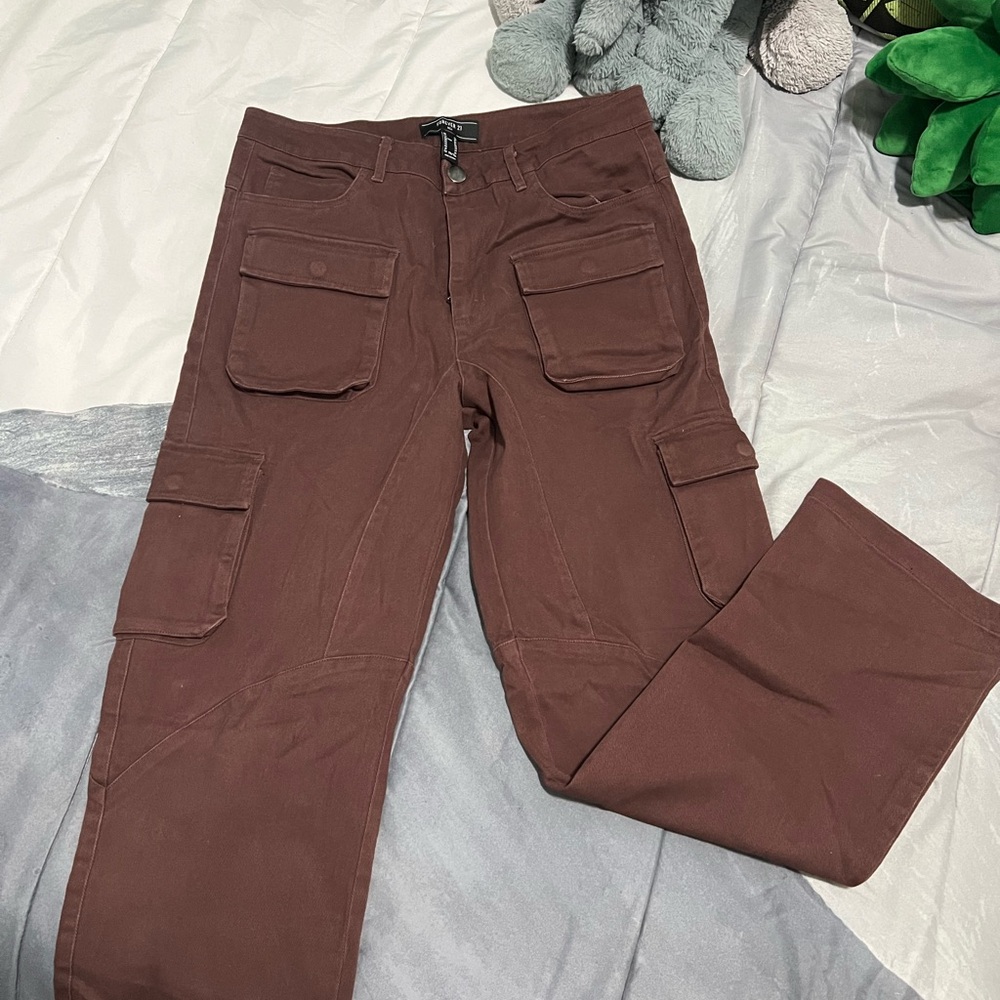 Forever 21 Men's Chocolate Cargo Pants